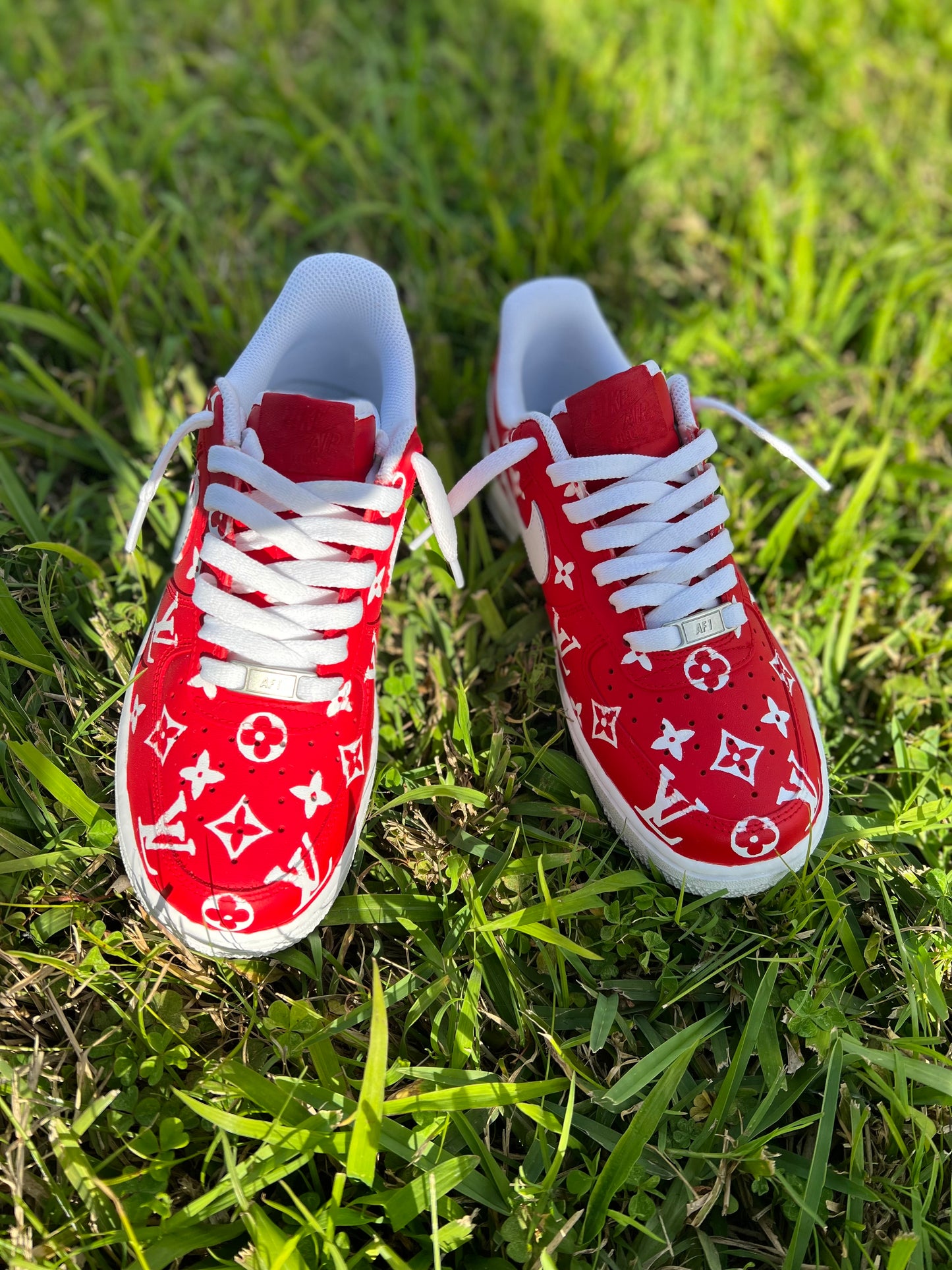 Red print all around